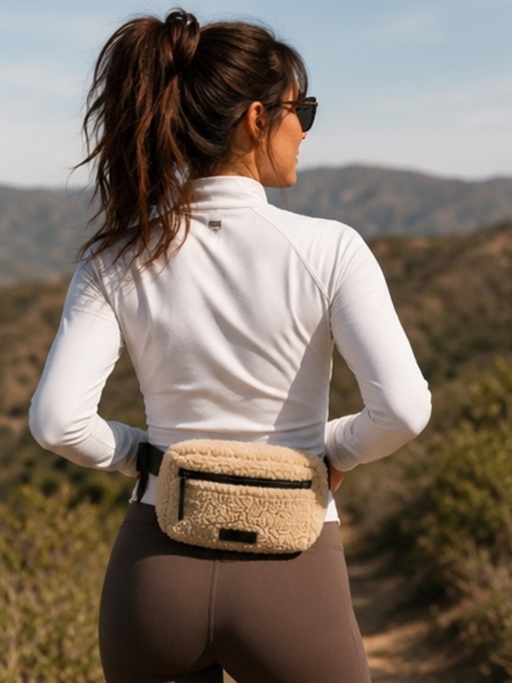 Belt Bag in Camel All About shearling Athleta neutral classic trendy **2 for 20*